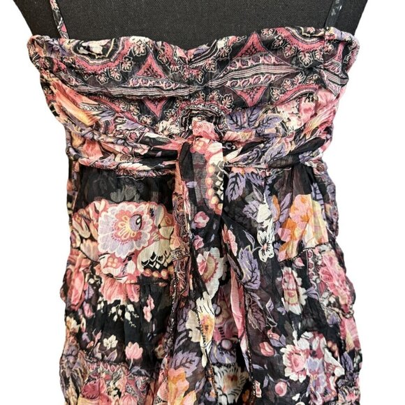 Just Margo Womens Floral Boho Ruffle Dress – Made in Italy, Size Small - Picture 13 of 14